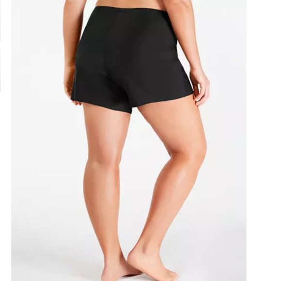 NWT Island Escape Swim Shorts Black Plus 24W - Picture 3 of 3